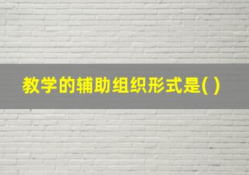 教学的辅助组织形式是( )